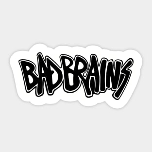 bad brains (black) Sticker